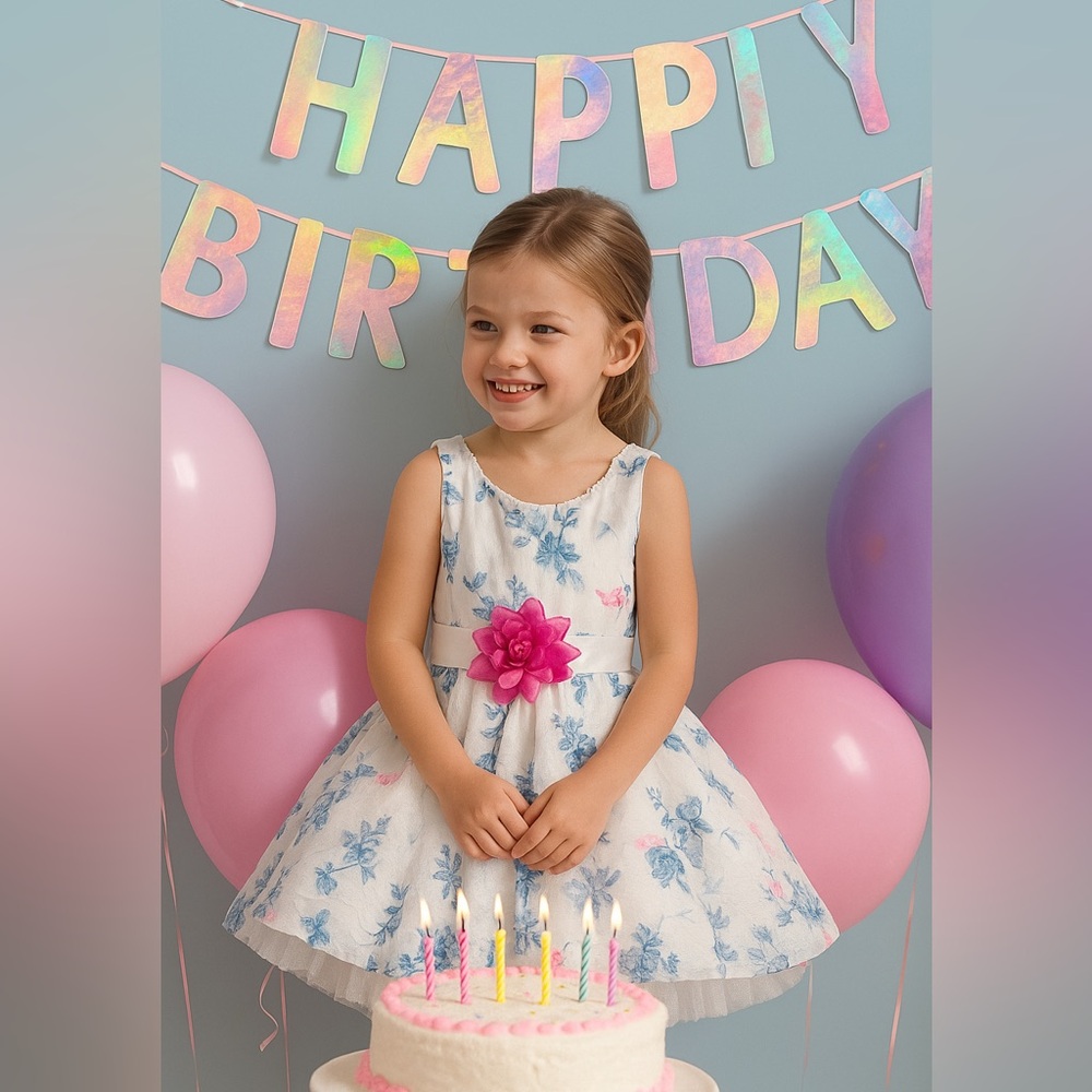 Flower Festival Tutu Special Occasion Dress, 5/6, MSRP $65